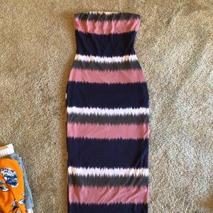 Strapless Midi Dress